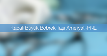 Kapalı Böbrek Taşı Ameliyatı-PNL